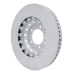 Porsche Panamera Brake Rotor (1) - Front Right - R1 Concepts - Slotted Carbon Alloy GeoMET - `10-`16